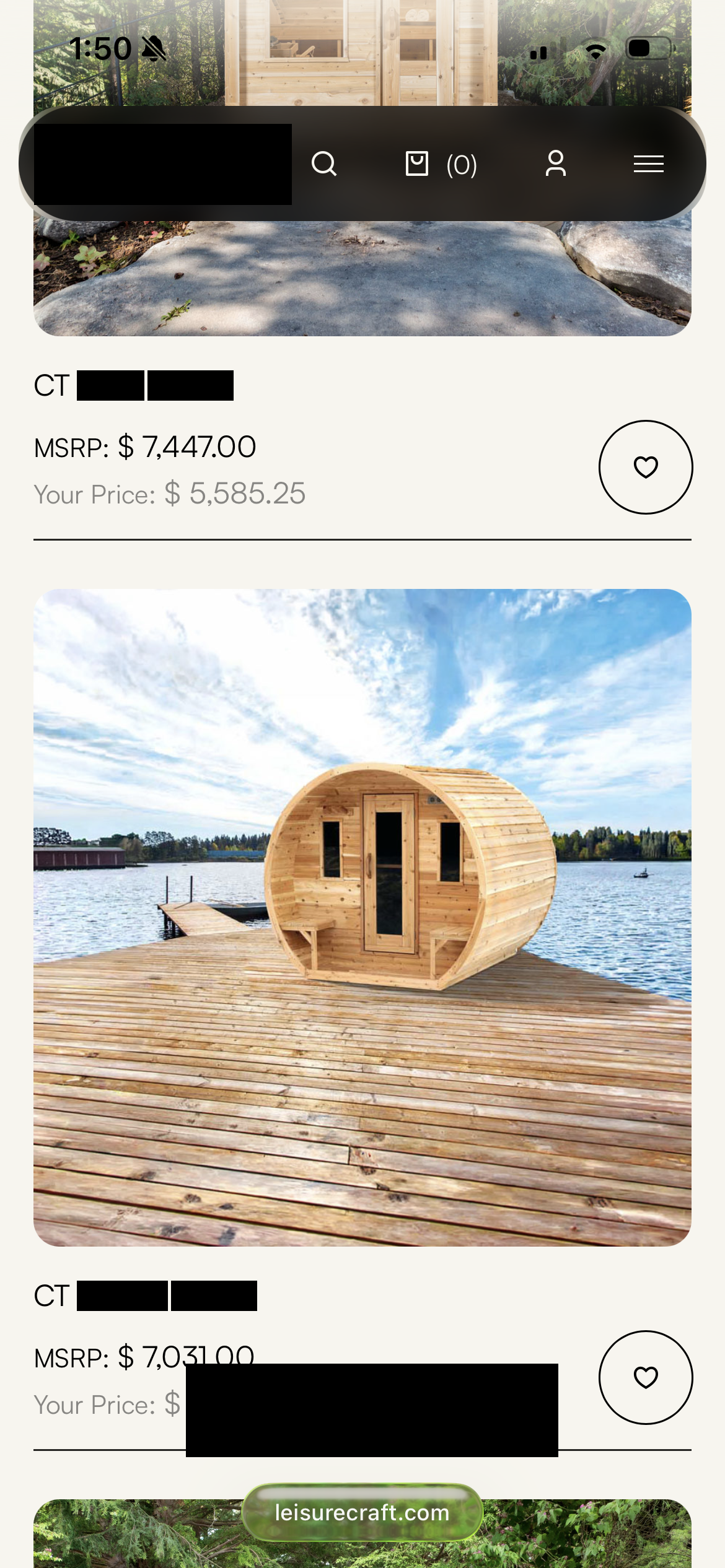 Dealer portal showing dealer price versus MSRP